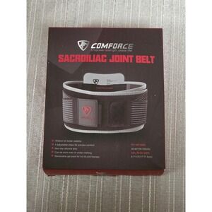 COMFORCE Sacroiliac Joint Belt SI Hip Support Belt with Hot Cold Gel Pack Black